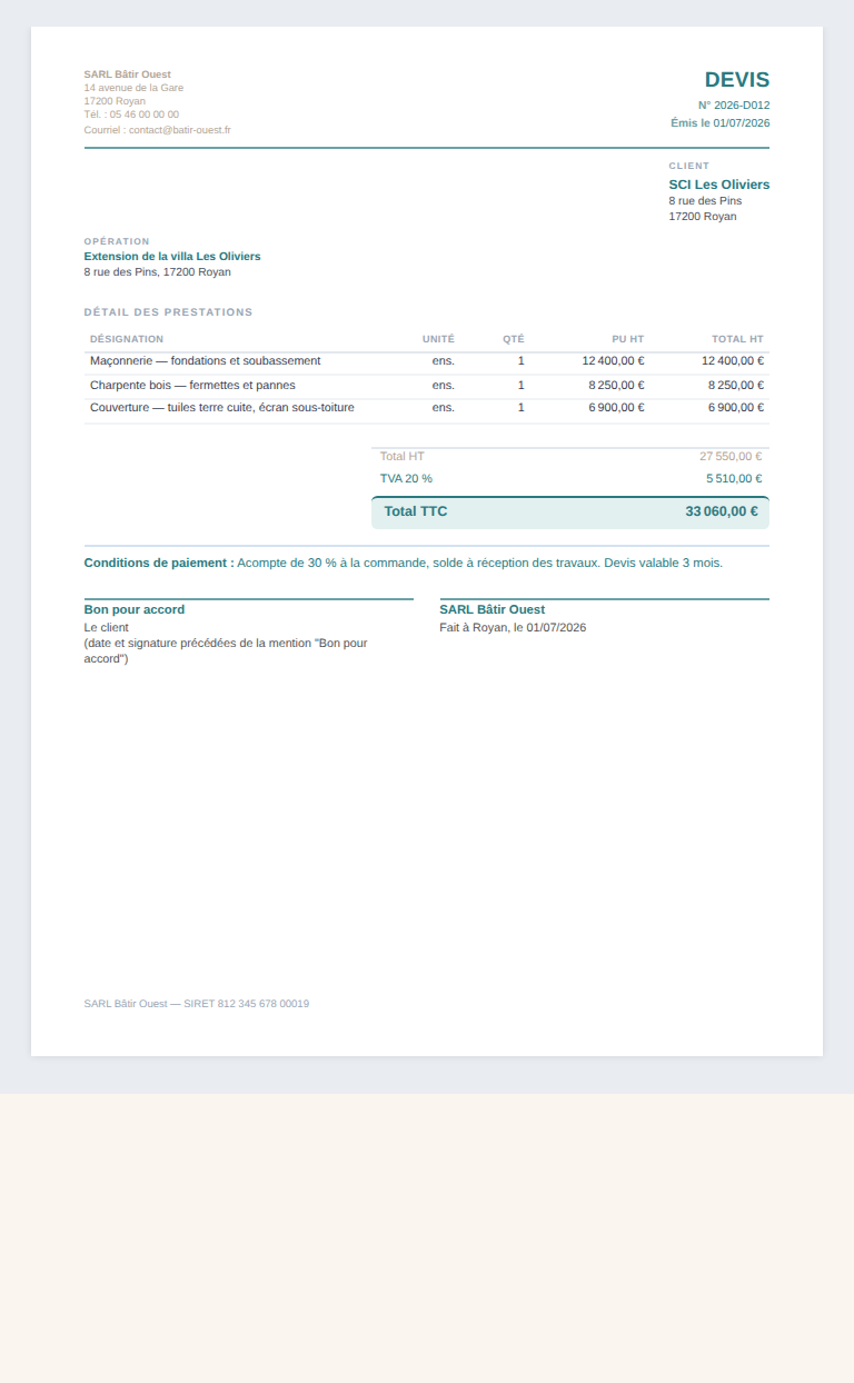 Le même document, sur mobile